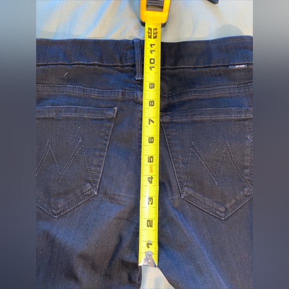 Mother Denim Looker Ankle Fray Guilty as Sin black Distressed Size 25 - Picture 13 of 13